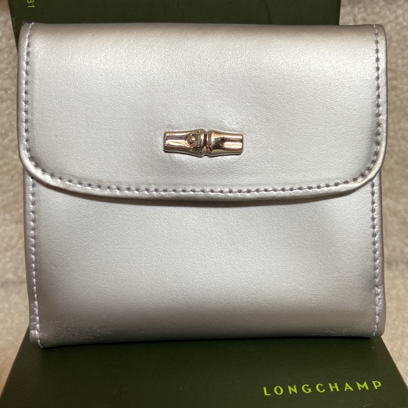 new longchamp roseau leather wallet - Picture 1 of 12